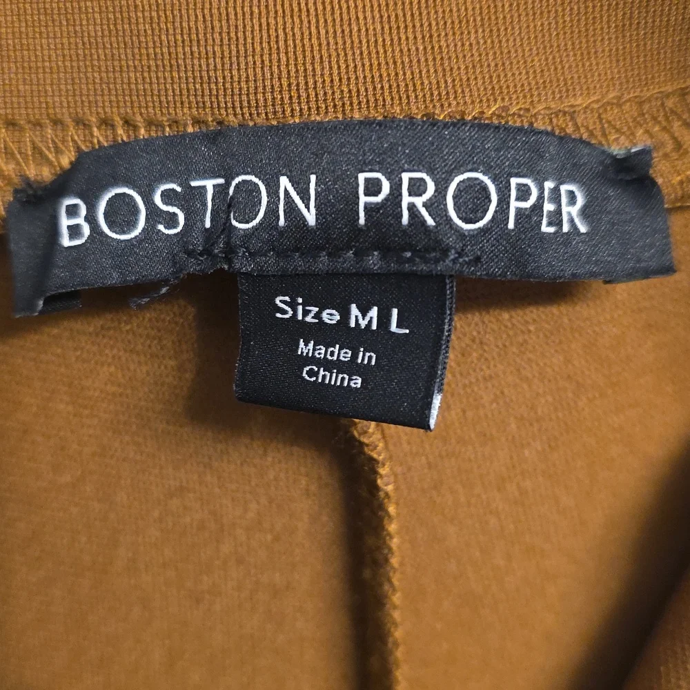 Boston Proper Brown Stretchy Travelers Pants. Size Medium/Large. - Picture 6 of 6
